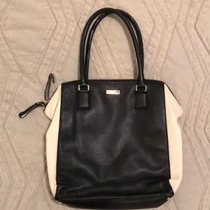 Kate Spade Black and White LEATHER bag